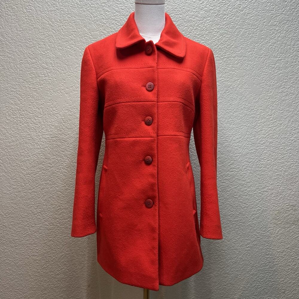 Shyla Overcoat Long Pockets 5 Button Size 4